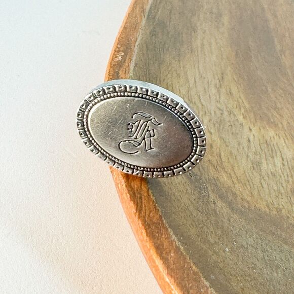 Vintage BRIAR Tie Clip Silver Tone Men Elegant Timeless Jr Oval - Picture 1 of 8